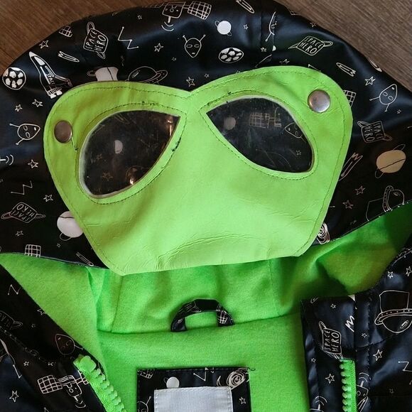 Baby Raincoat Black Alien size 12 months - Picture 4 of 6